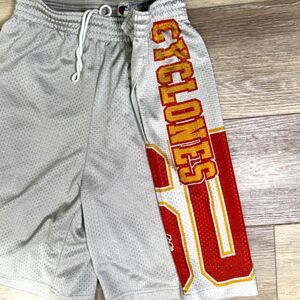 Vintage Champion Iowa State Cyclones Basketball Shorts M Diamond Mesh 1990s Y2K